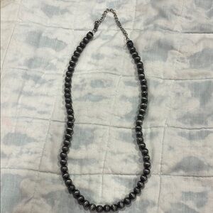 Elegant Black Beaded Necklace